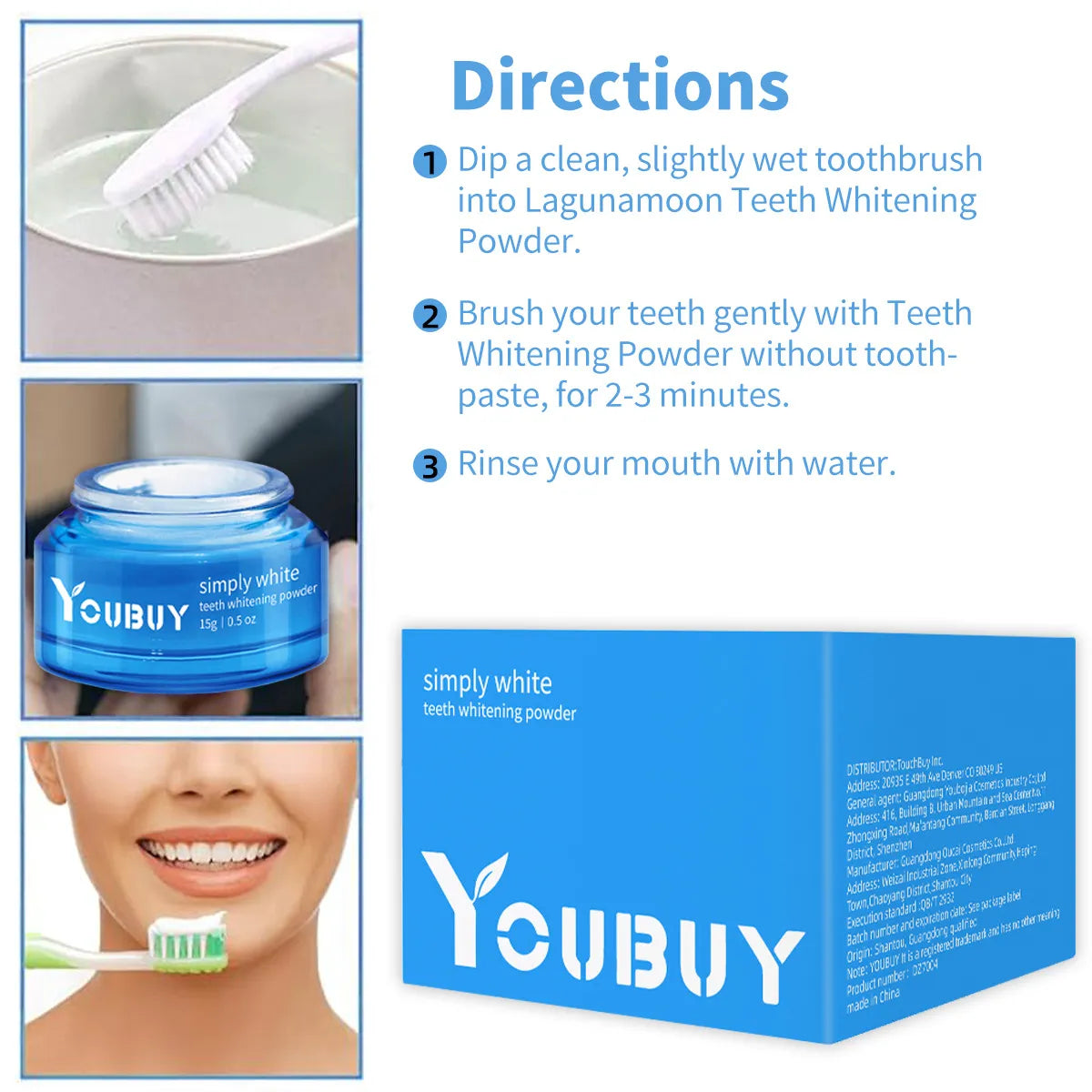 Simply White Teeth Whitening Powder